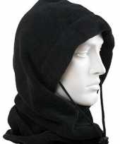 Zwarte fleece bivakmutsen